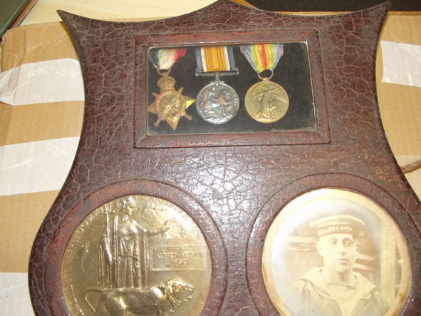 Photograph of ALbert Arthur Fisk's medals