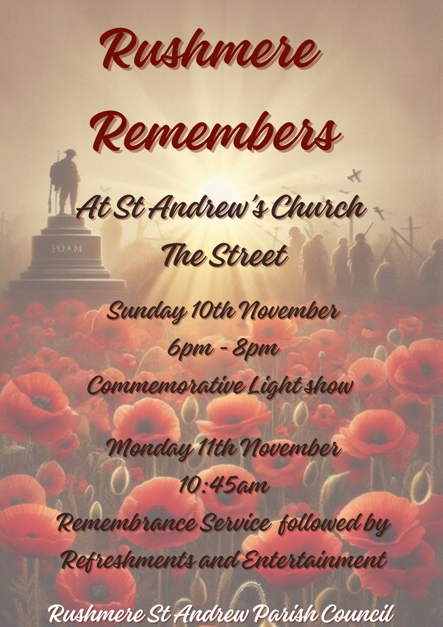 Rushmere Remembers- Remembrance Service